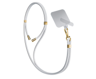 Etui do telefonów 3MK Sznurek do Etui EasyClip White (gold) 5903108568692